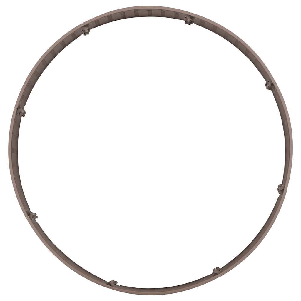 Christmas Tree Skirt Brown 65x23 cm Plastic