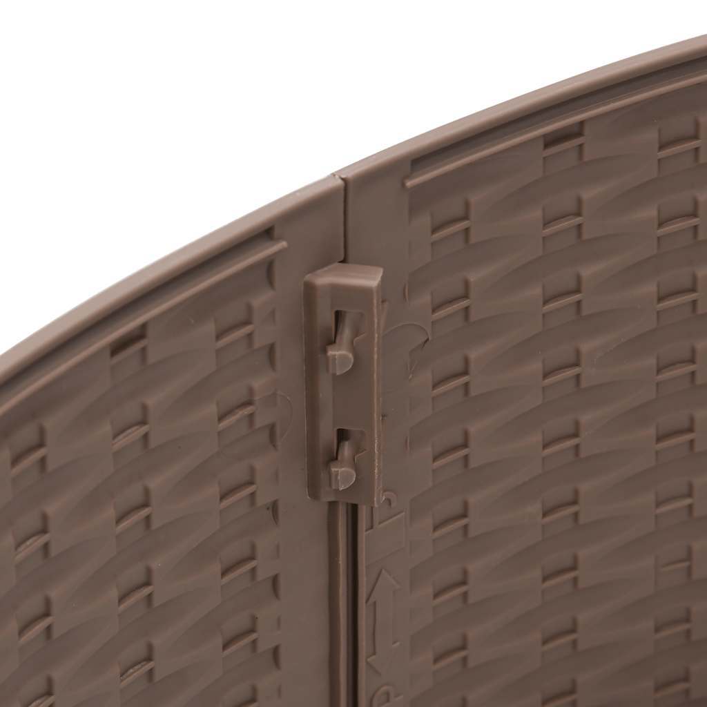 Christmas Tree Skirt Brown 65x23 cm Plastic