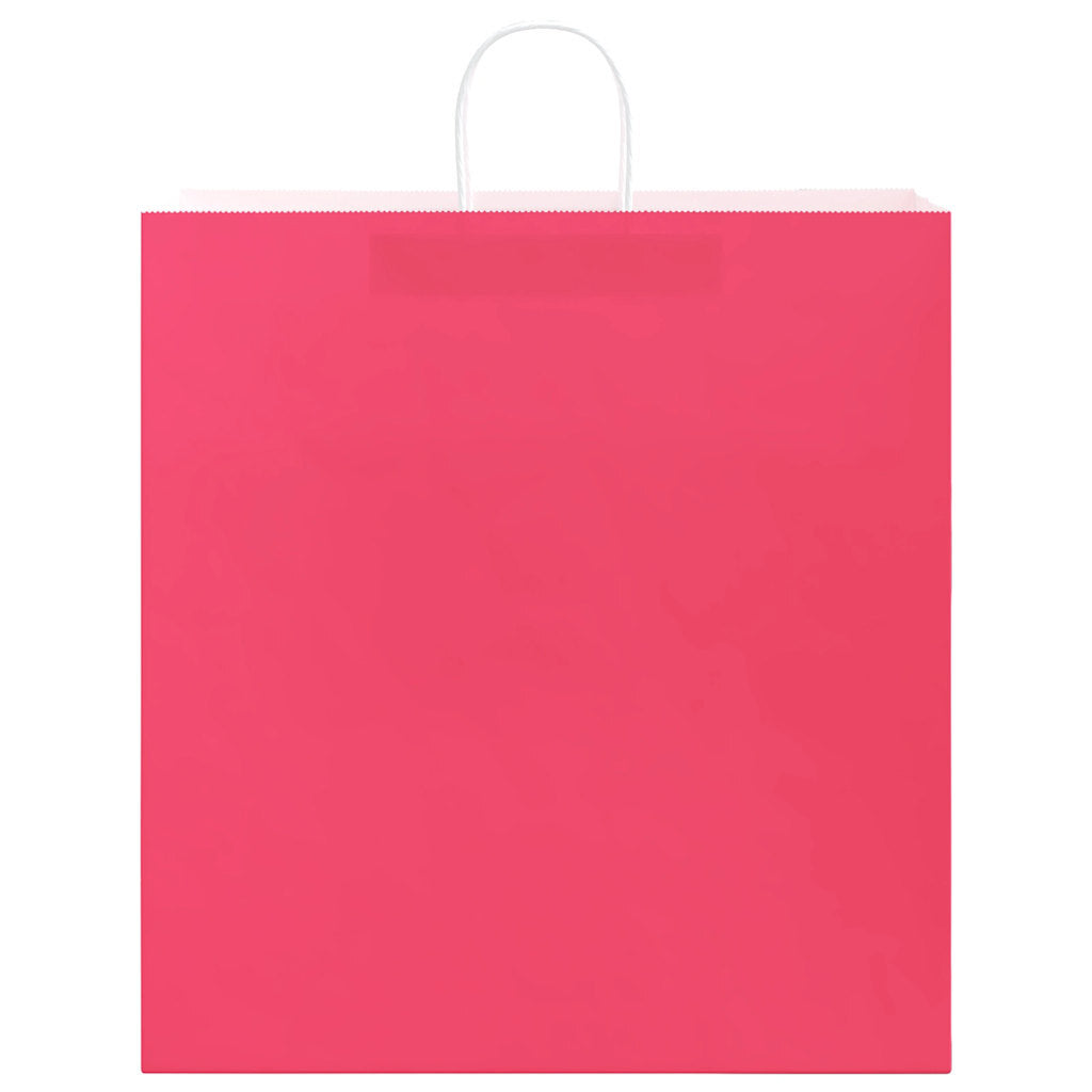 Paper Bags 50 pcs with Handles Pink 45x17x48 cm