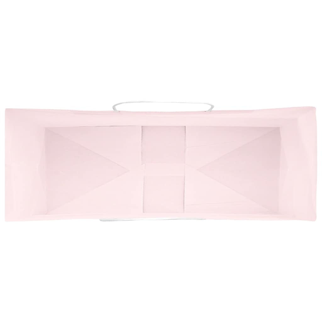 Paper Bags 50 pcs with Handles Pink 45x17x48 cm