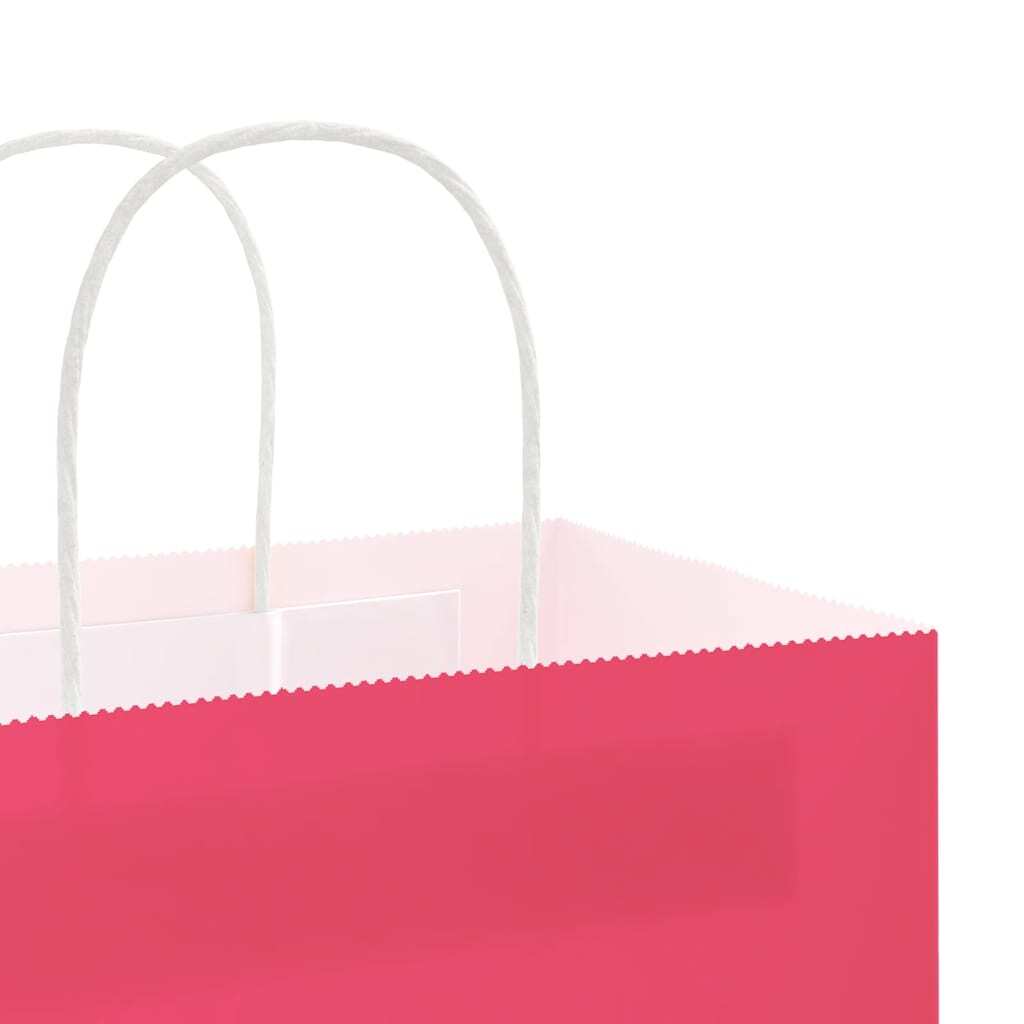 Paper Bags 50 pcs with Handles Pink 45x17x48 cm