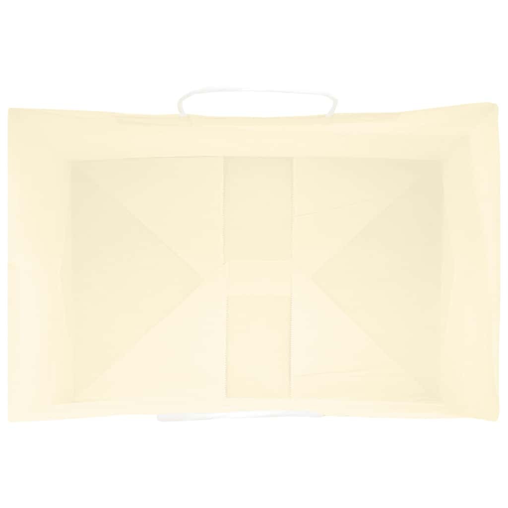 Paper Bags 50 pcs with Handles Yellow 32x22x24 cm
