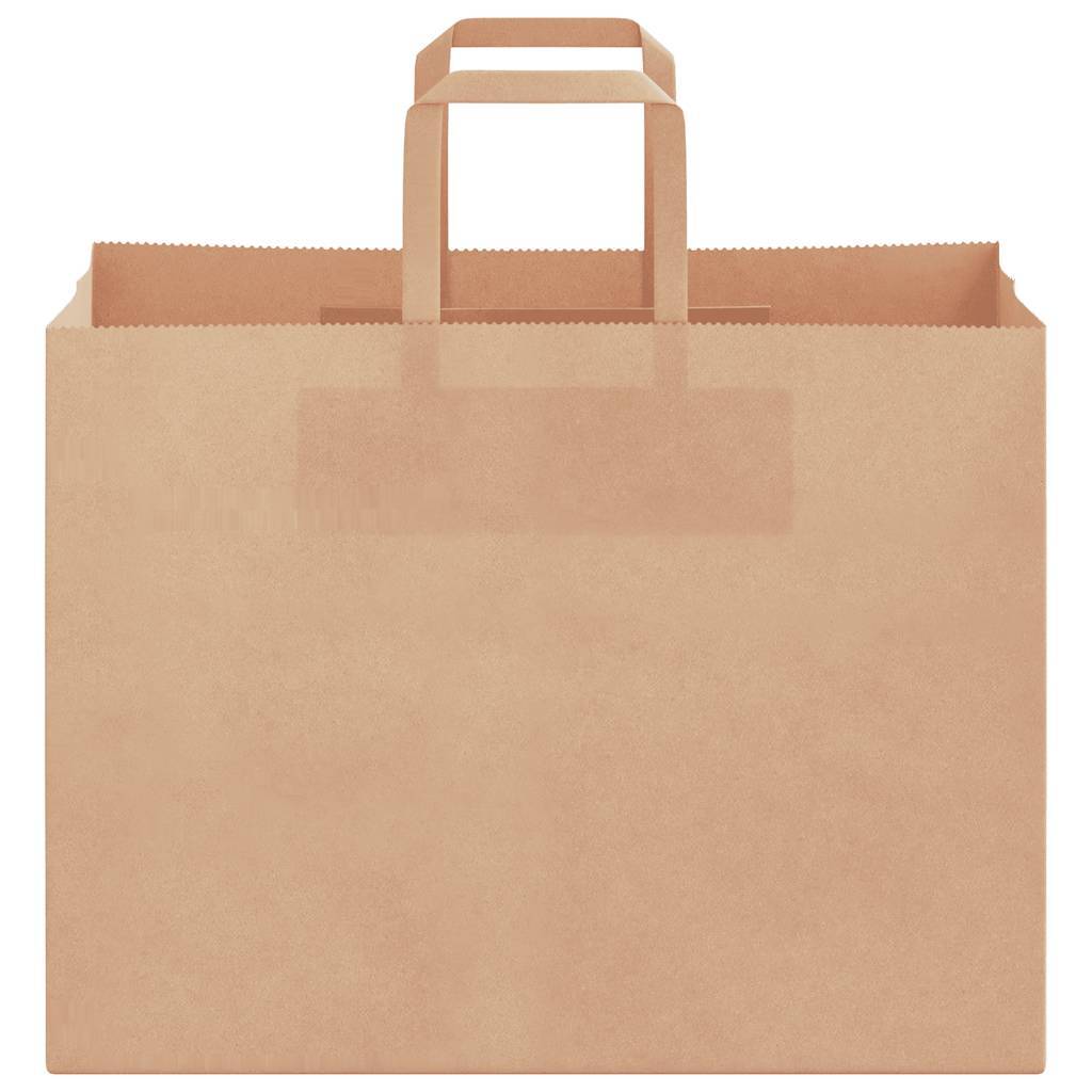 Paper Bags 50 pcs with Handles Brown 32x17x25 cm