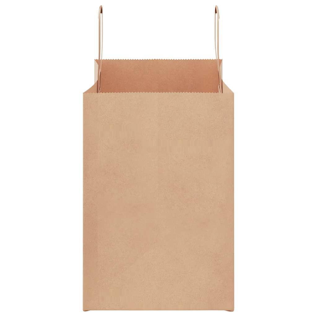 Paper Bags 50 pcs with Handles Brown 32x17x25 cm