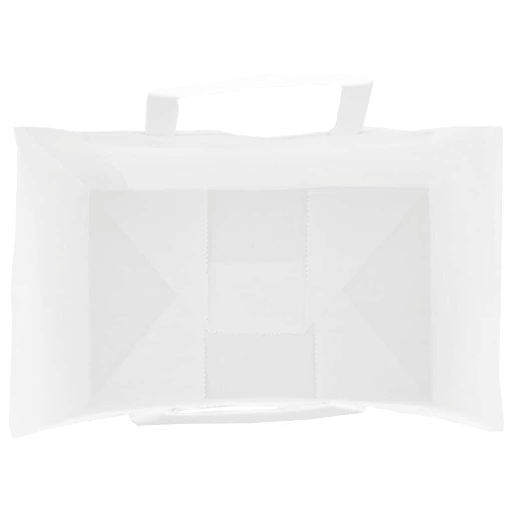 Paper Bags 50 pcs with Handles White 26x17x25 cm