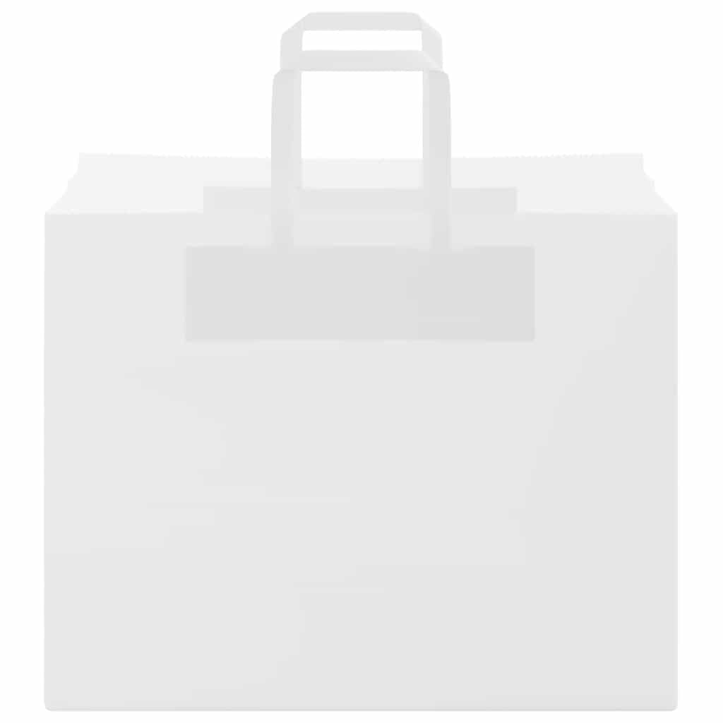 Paper Bags 50 pcs with Handles White 32x22x24 cm
