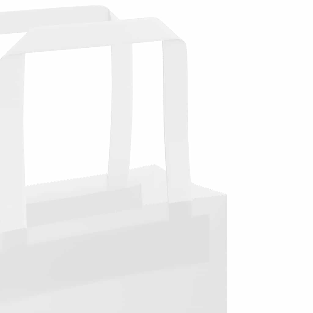 Paper Bags 50 pcs with Handles White 32x22x24 cm
