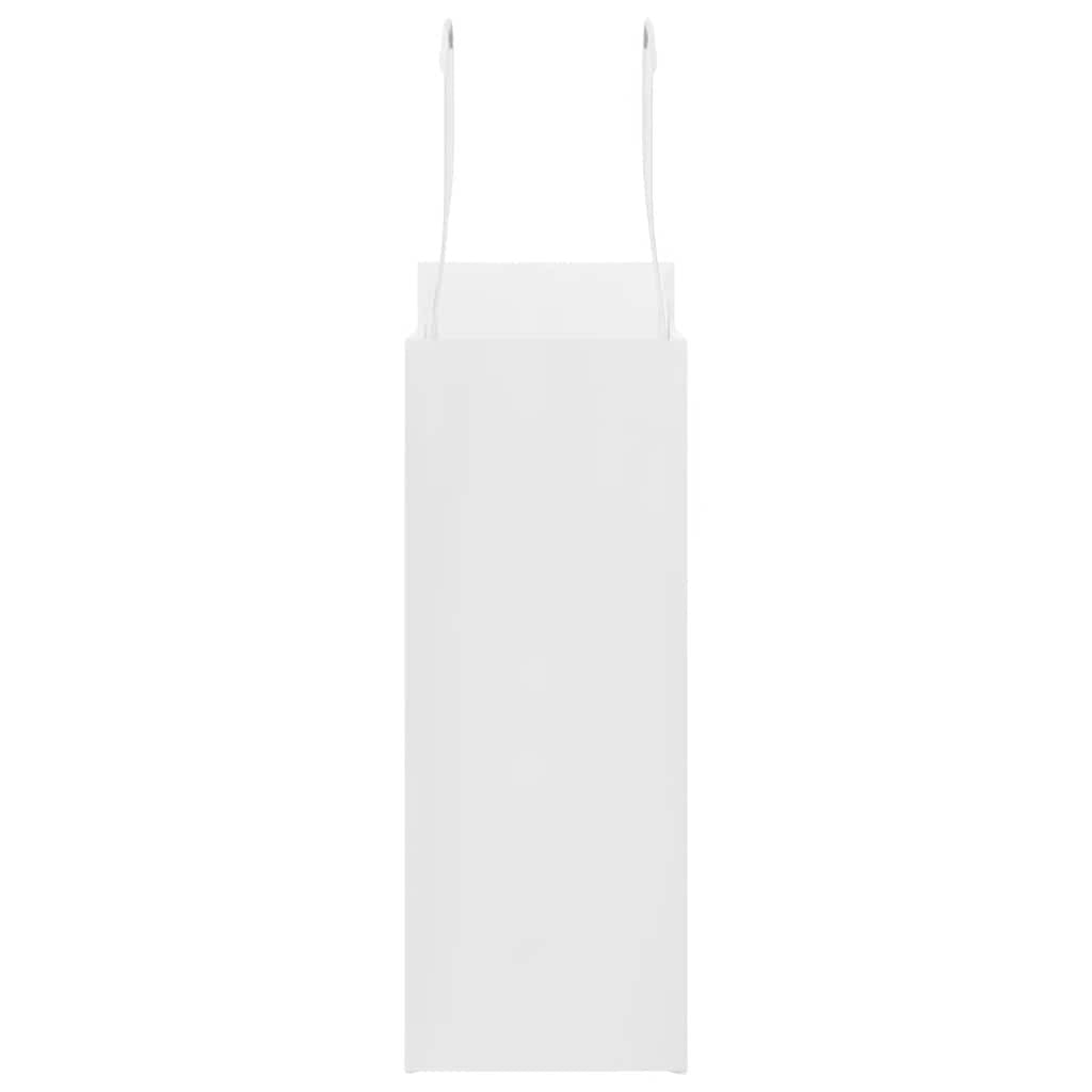 Paper Bags 250 pcs with Handles White 18x8x22 cm