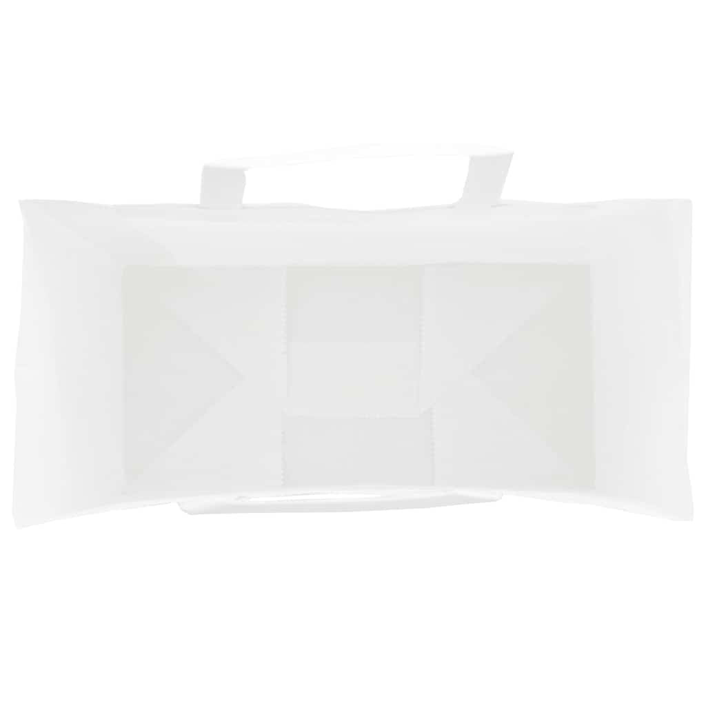 Paper Bags 250 pcs with Handles White 18x8x22 cm
