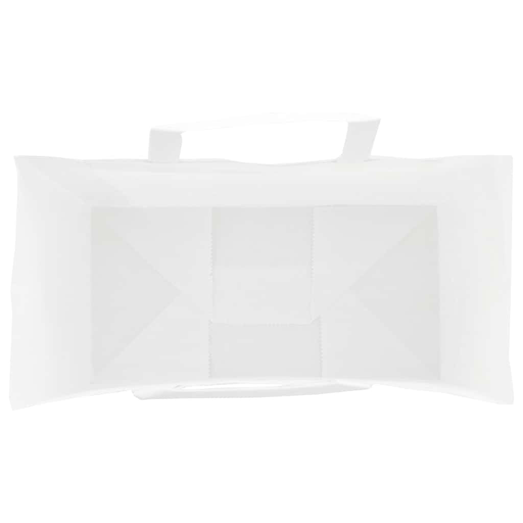 Paper Bags 250 pcs with Handles White 21x11x31 cm