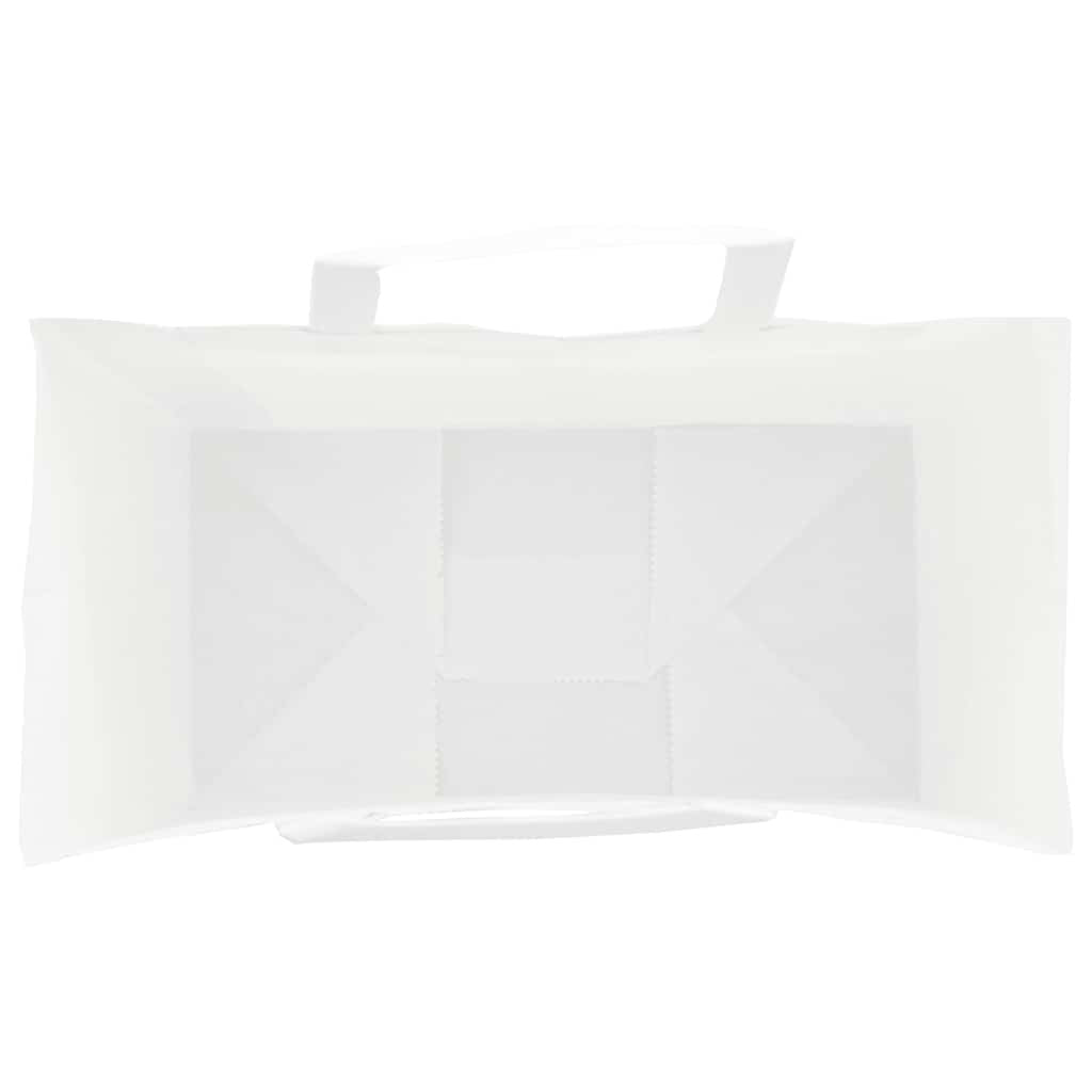 Paper Bags 250 pcs with Handles White 21x11x36 cm