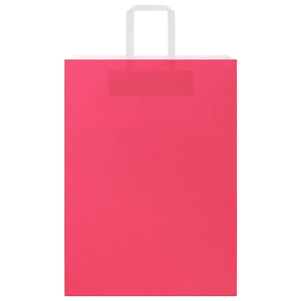 Paper Bags 50 pcs with Handles Pink 32x17x44 cm