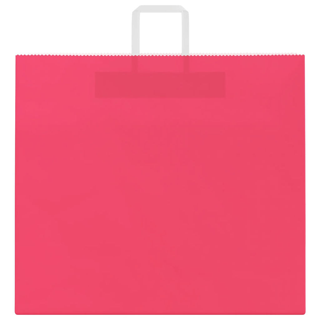 Paper Bags 50 pcs with Handles Pink 54x15x49 cm