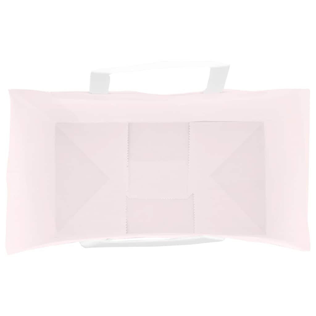 Paper Bags 250 pcs with Handles Pink 15x8x21 cm