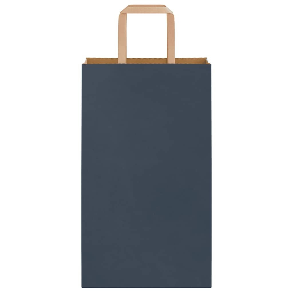 Paper Bags 50 pcs with Handles Blue 21x11x36 cm