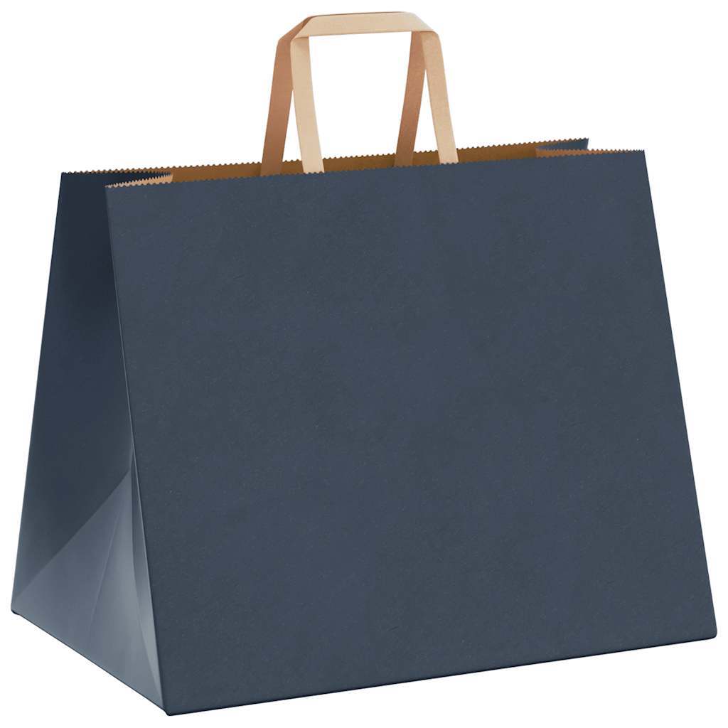 Paper Bags 50 pcs with Handles Blue 32x22x24 cm