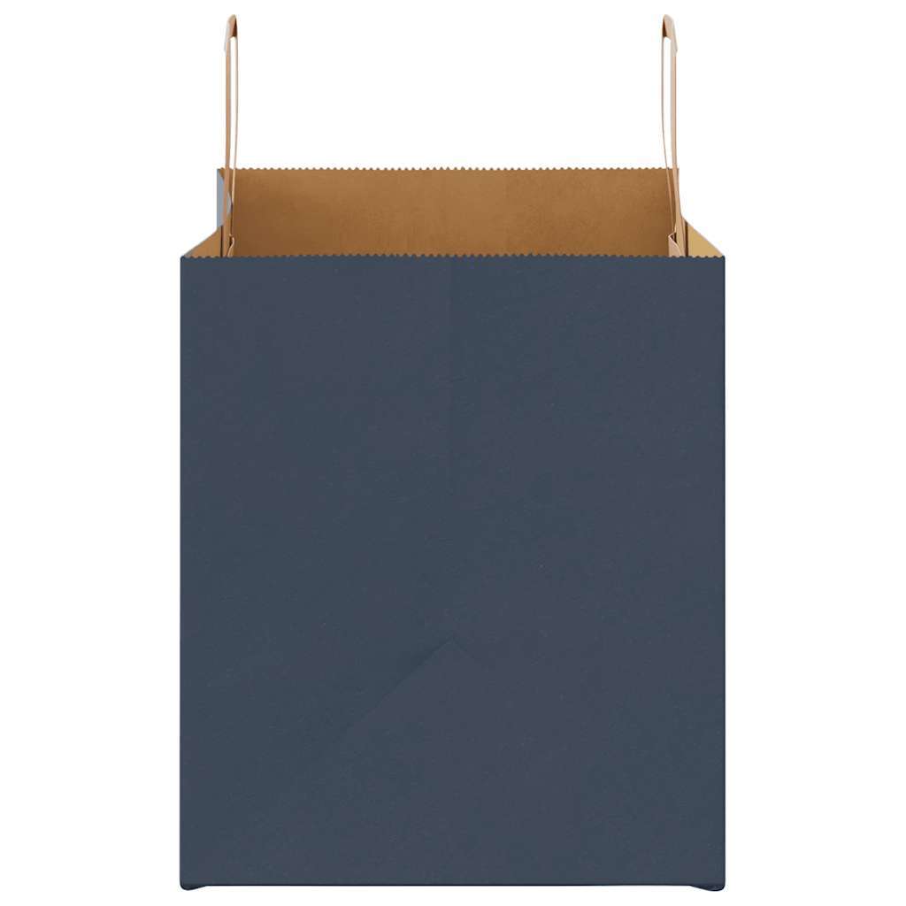 Paper Bags 50 pcs with Handles Blue 32x22x24 cm