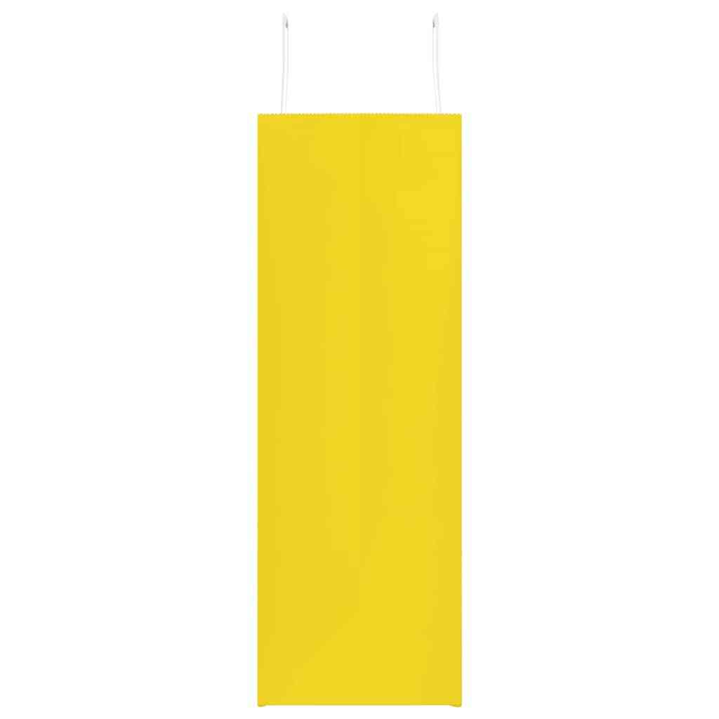 Paper Bags 50 pcs with Handles Yellow 45x17x48 cm