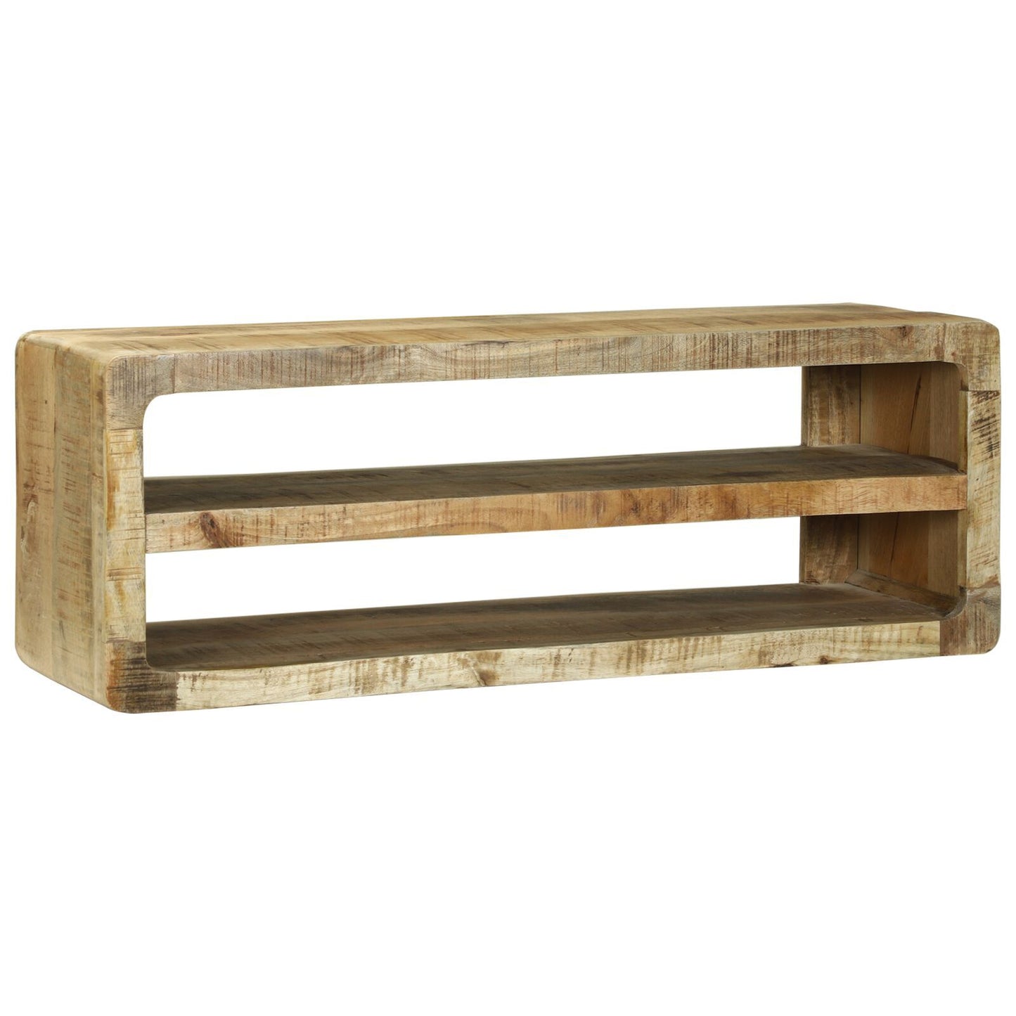 TV Cabinet with Shelf Brown 100 x 32 x 36 cm Solid Mango wood