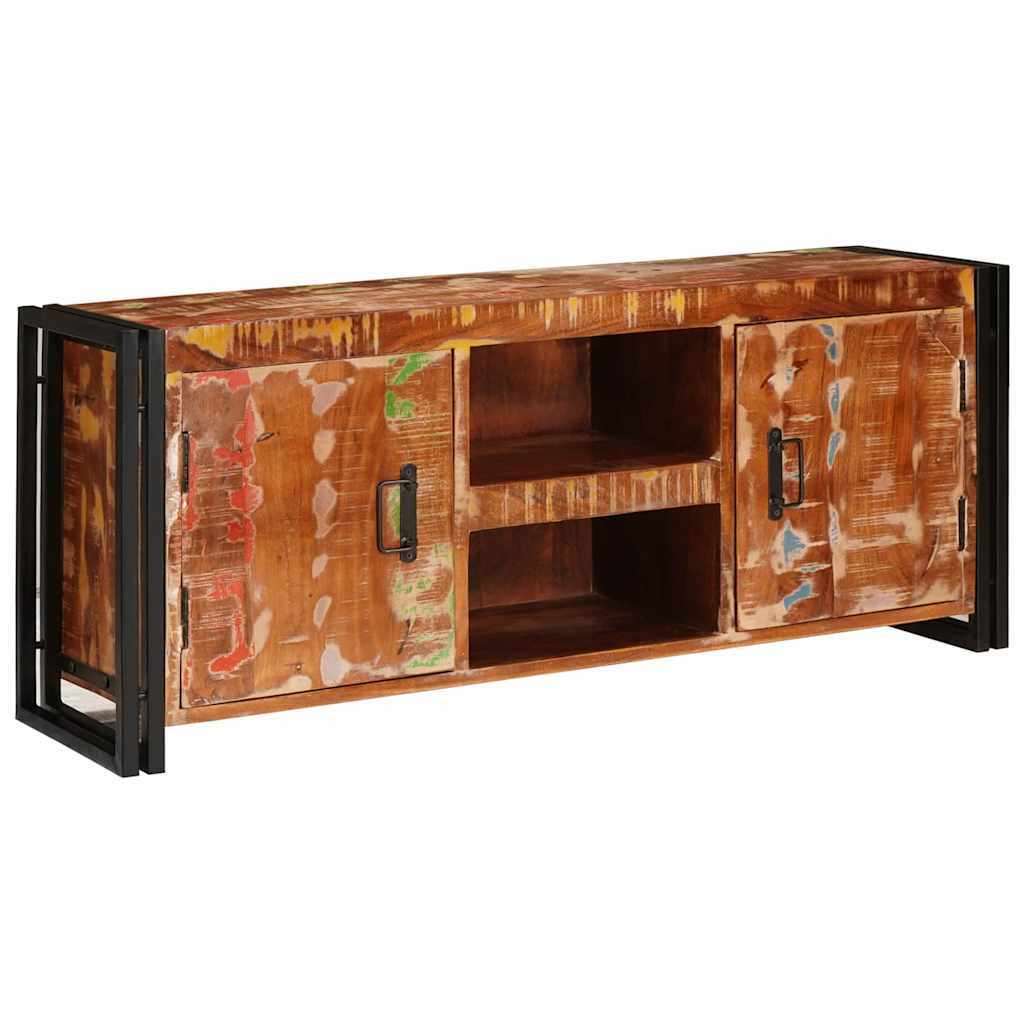 TV Cabinet Multicolour 120 x 30 x 50 cm Solid reclaimed wood