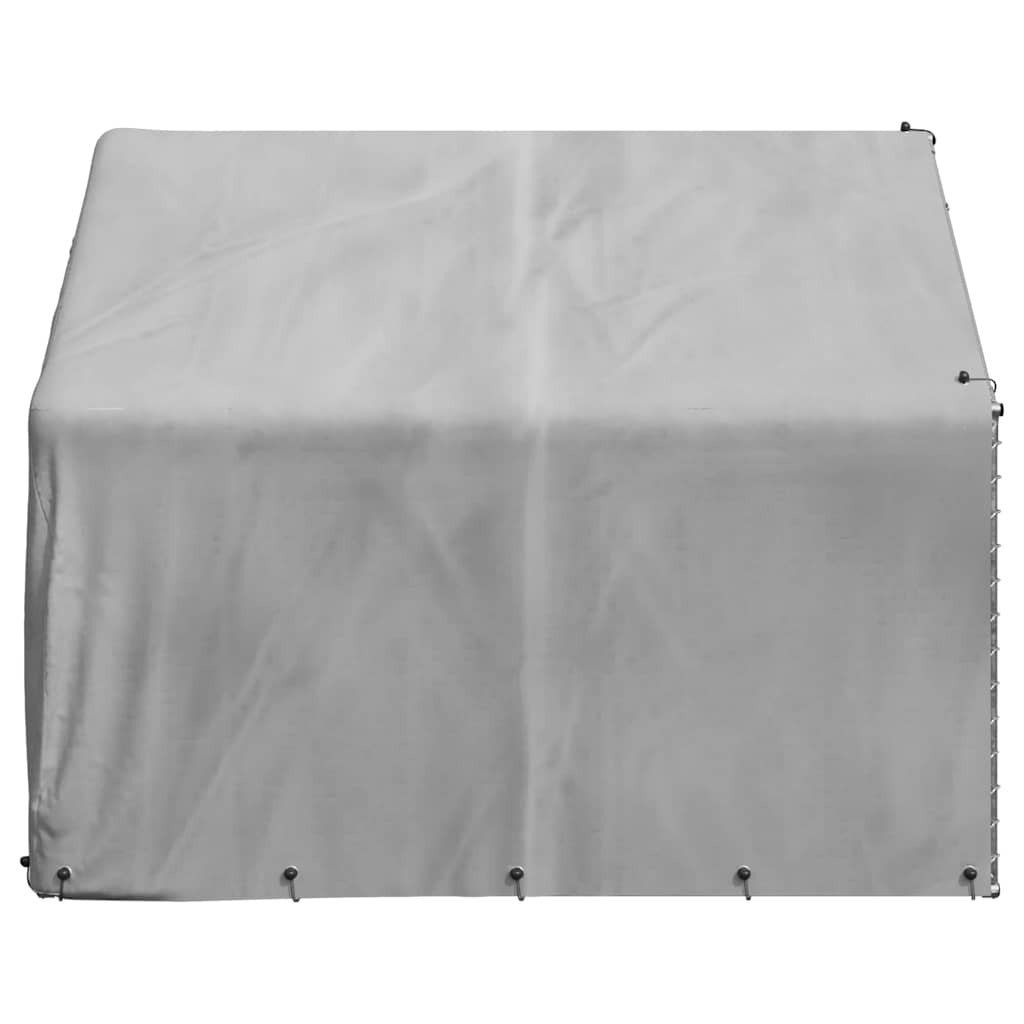 Outdoor Dog Kennel with Cover 2x2x1.5 m Galvanised Steel