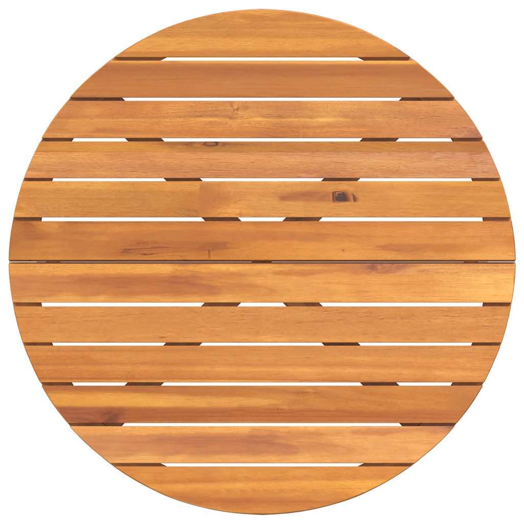 Garden Dining Table Round 90x75 cm Solid Wood Acacia