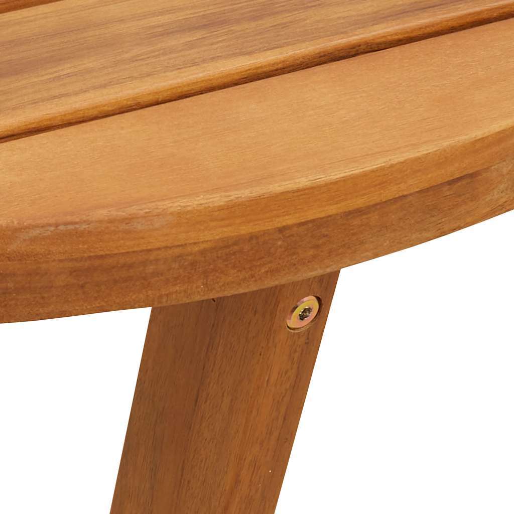 Garden Dining Table Round 90x75 cm Solid Wood Acacia