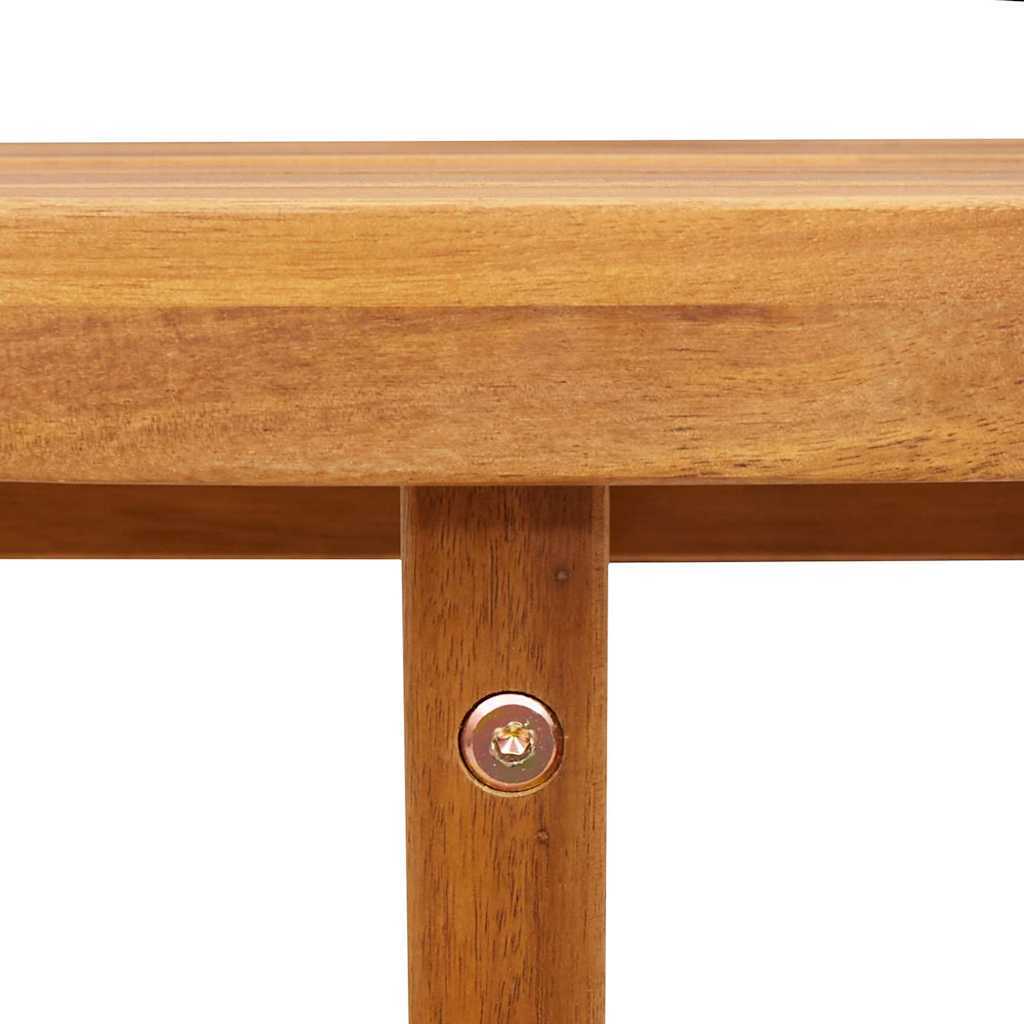 Garden Dining Table Round 90x75 cm Solid Wood Acacia