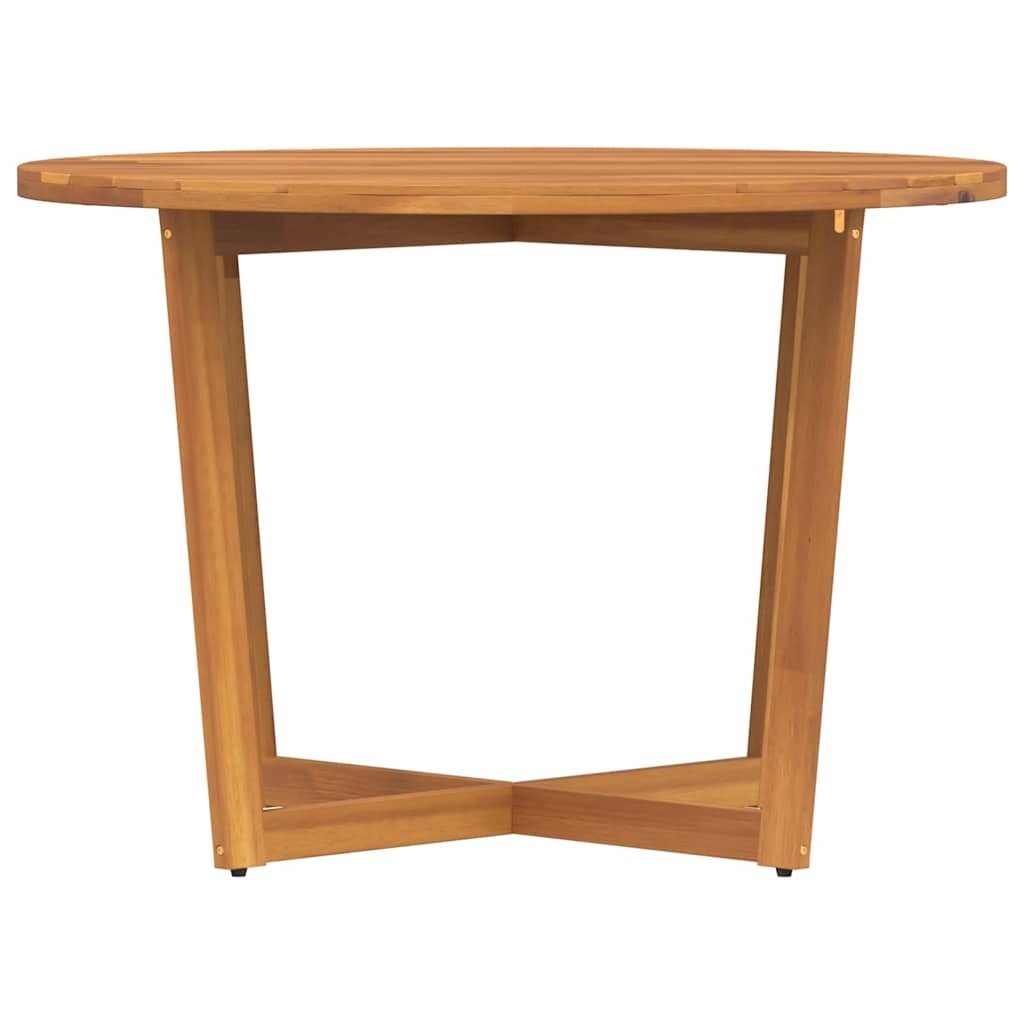 Garden Dining Table Round 110x75 cm Solid Wood Acacia