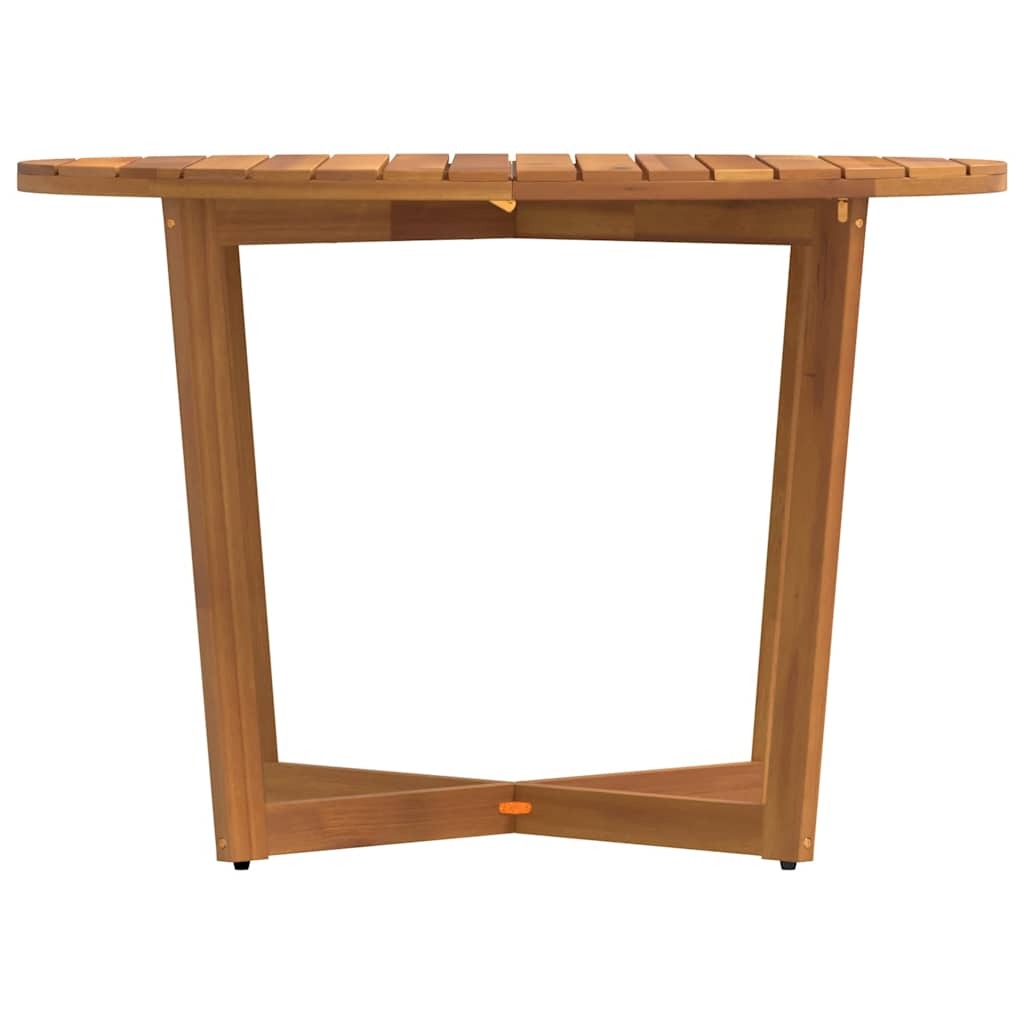 Garden Dining Table Round 110x75 cm Solid Wood Acacia