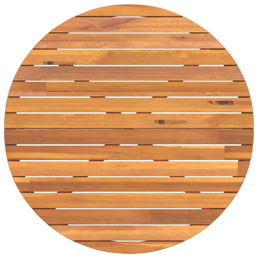Garden Dining Table Round 110x75 cm Solid Wood Acacia