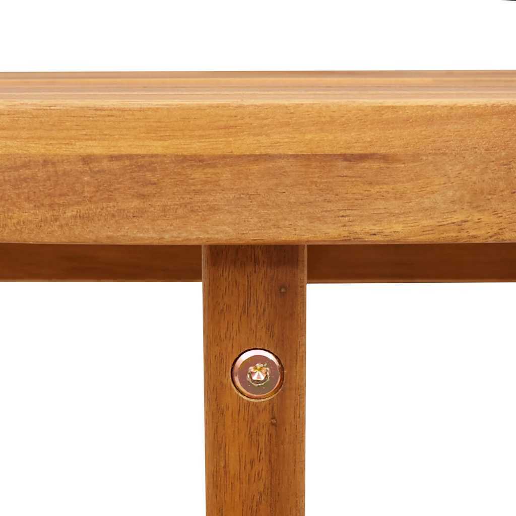 Garden Dining Table Round 110x75 cm Solid Wood Acacia