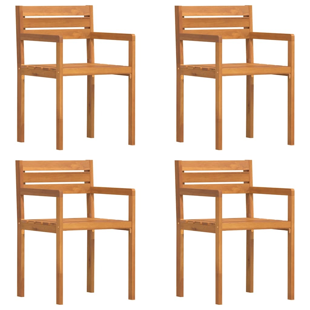 Garden Chairs 4 pcs 50x53x80 cm Solid Wood Acacia