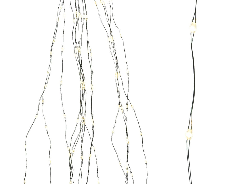 Micro LED Outdoor Tree Lights Warm White/Green Cable