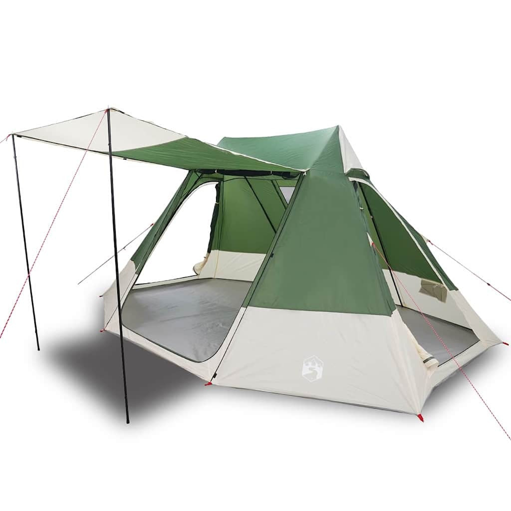 Camping Tent with Roof Green 482 x 360 x 227 cm Taffeta