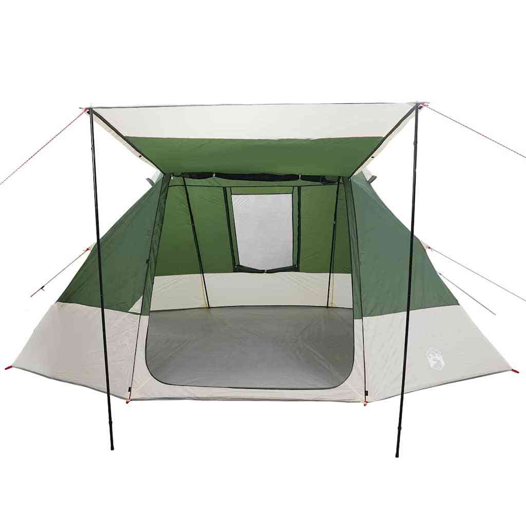 Camping Tent with Roof Green 482 x 360 x 227 cm Taffeta