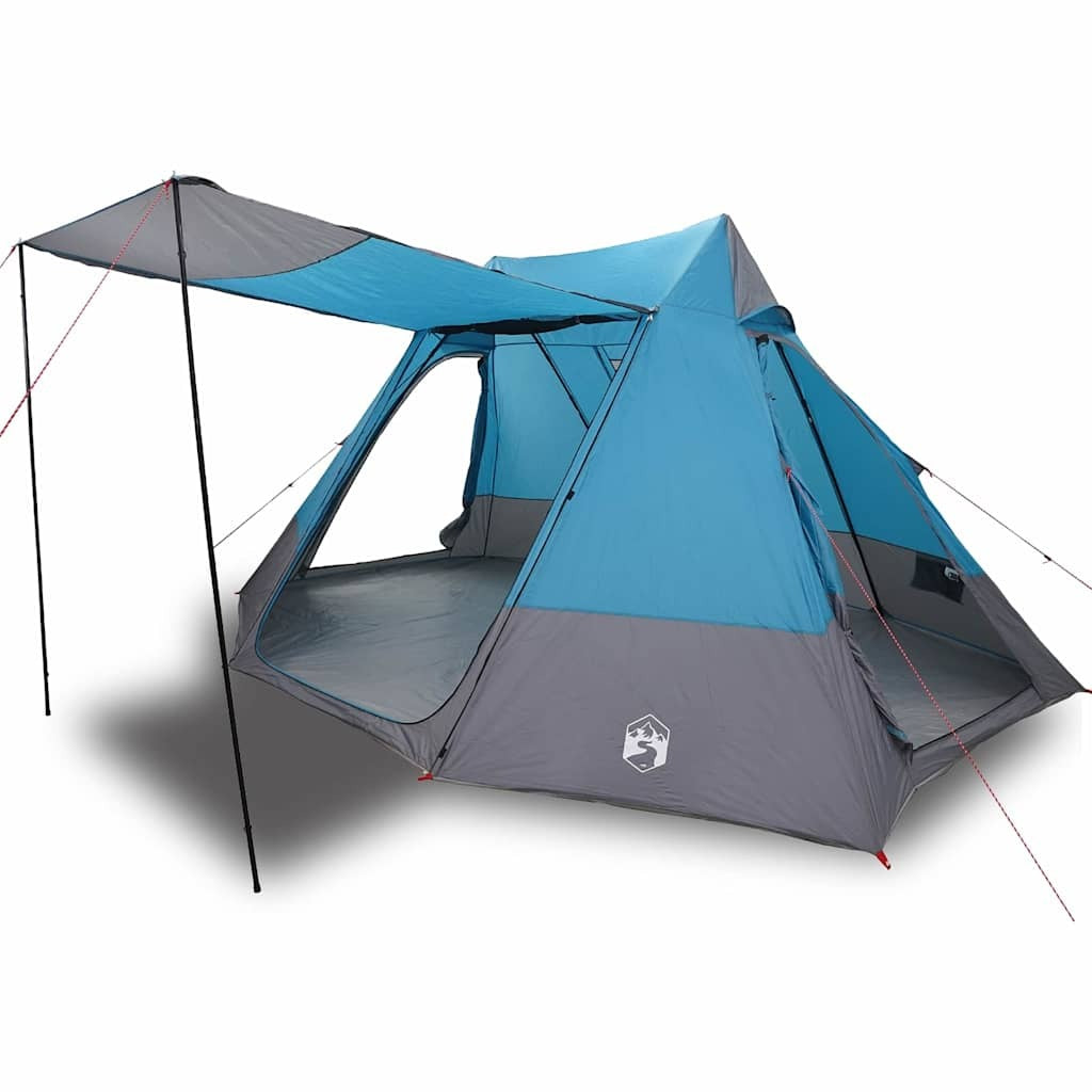 Camping Tent with Roof Blue 482 x 360 x 227 cm Taffeta