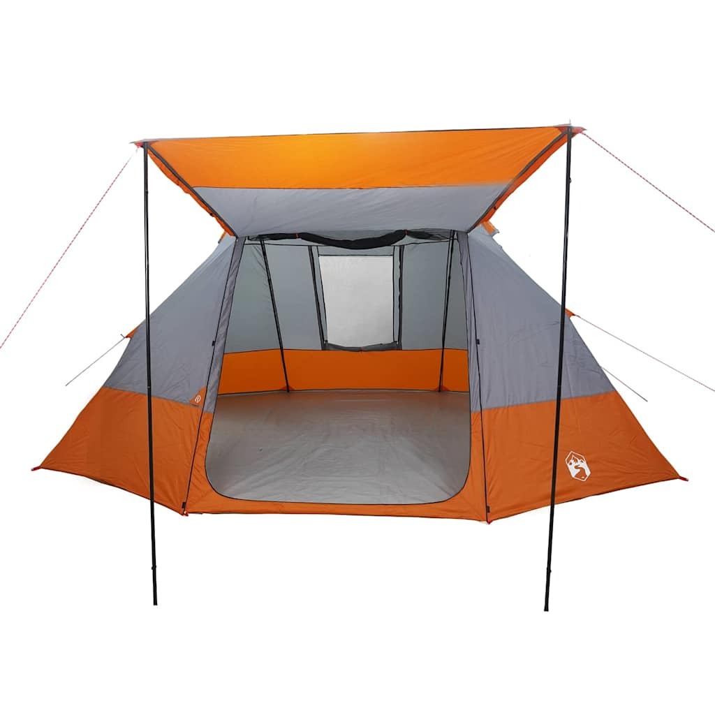 Camping Tent Grey and Orange 482 x 360 x 227 cm Taffeta