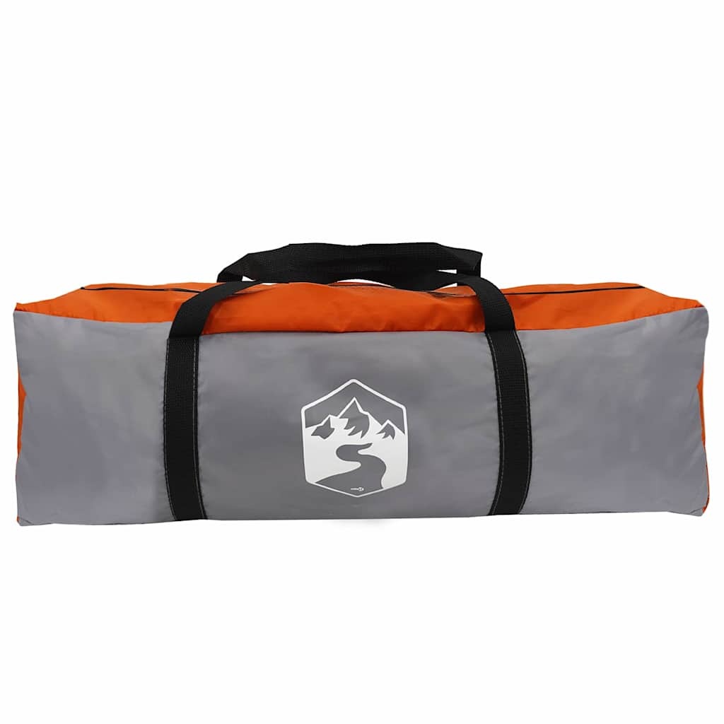 Camping Tent Grey and Orange 482 x 360 x 227 cm Taffeta