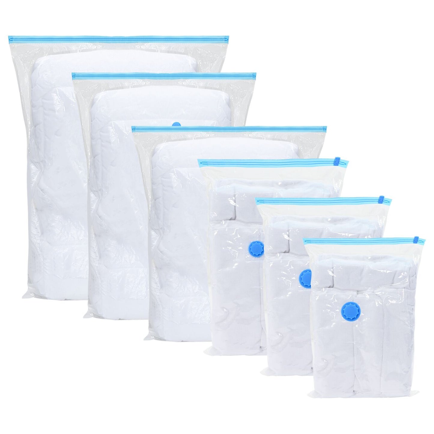 Vacuum Storage Bags 20 pcs Transparent and blue 130 x 100 cm