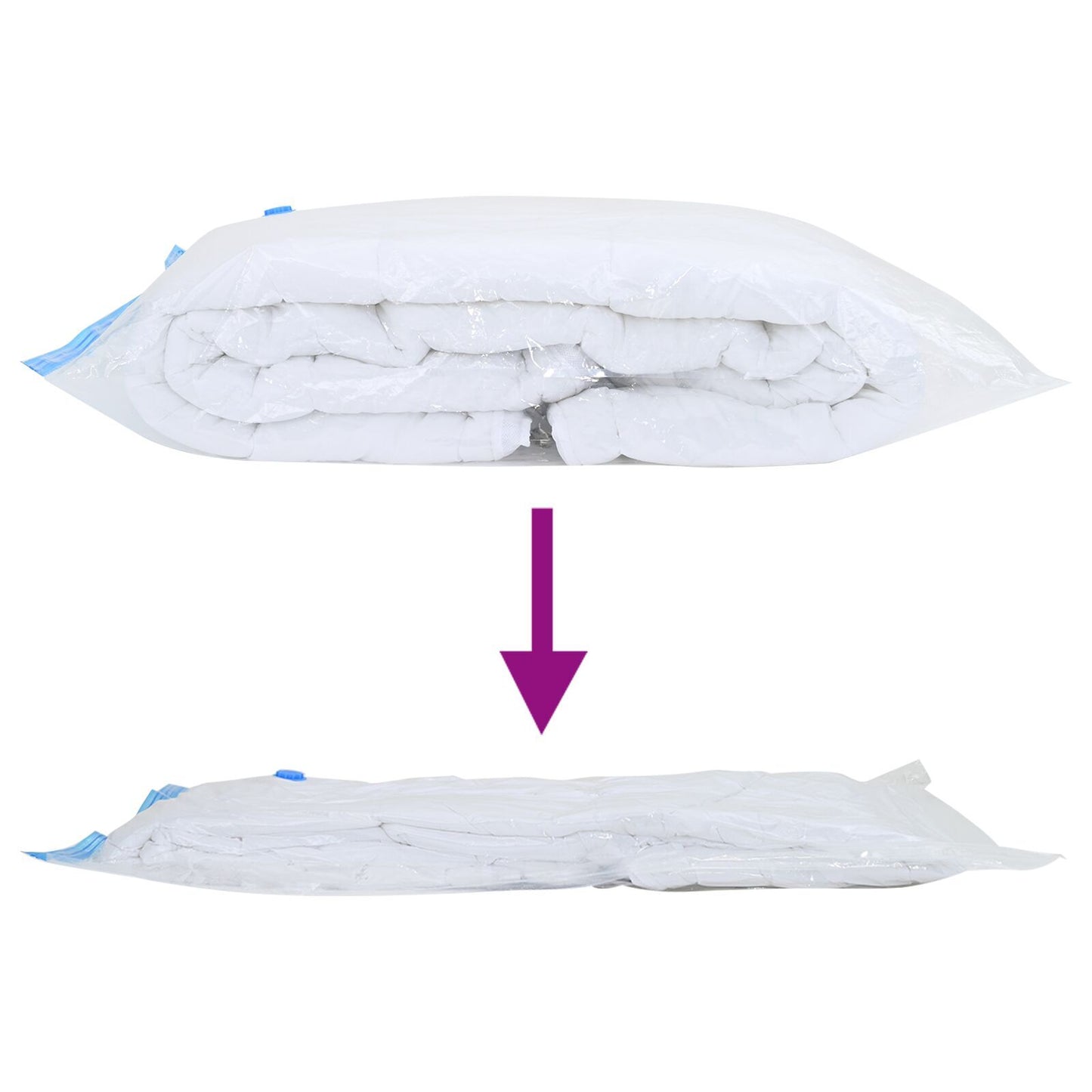 Vacuum Storage Bags 50 pcs Transparent and blue 130 x 100 cm