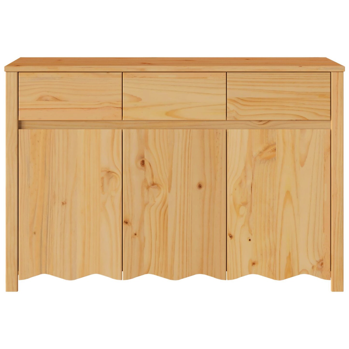 Sideboard Drammen Oak 114 x 43 x 75.5 cm Solid Pine wood