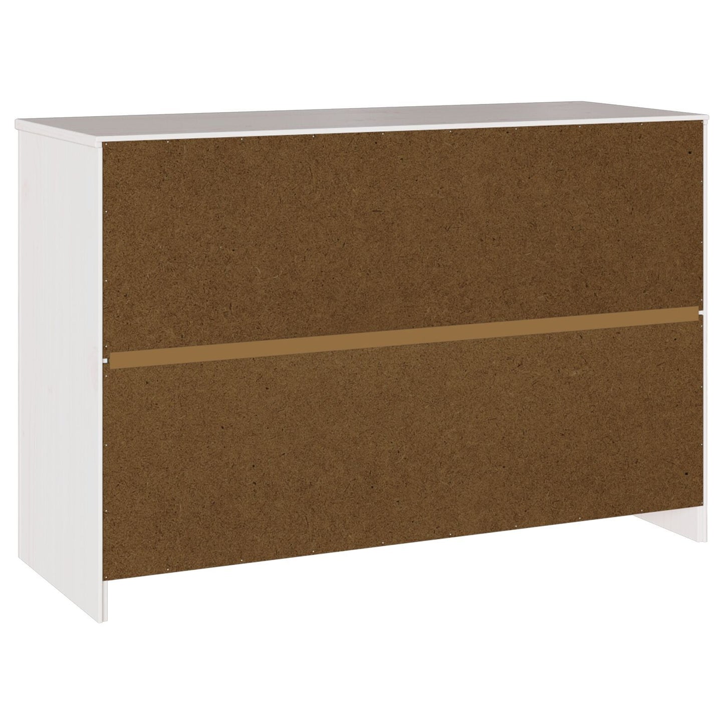 Sideboard Drammen White 114 x 43 x 75.5 cm Solid Pine wood