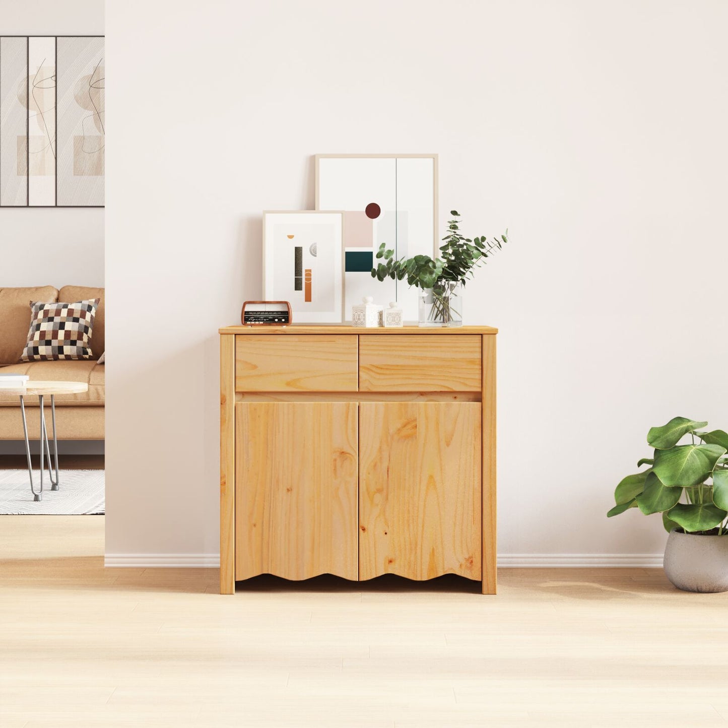 Sideboard Drammen Oak 79 x 43 x 75.5 cm Solid Pine wood