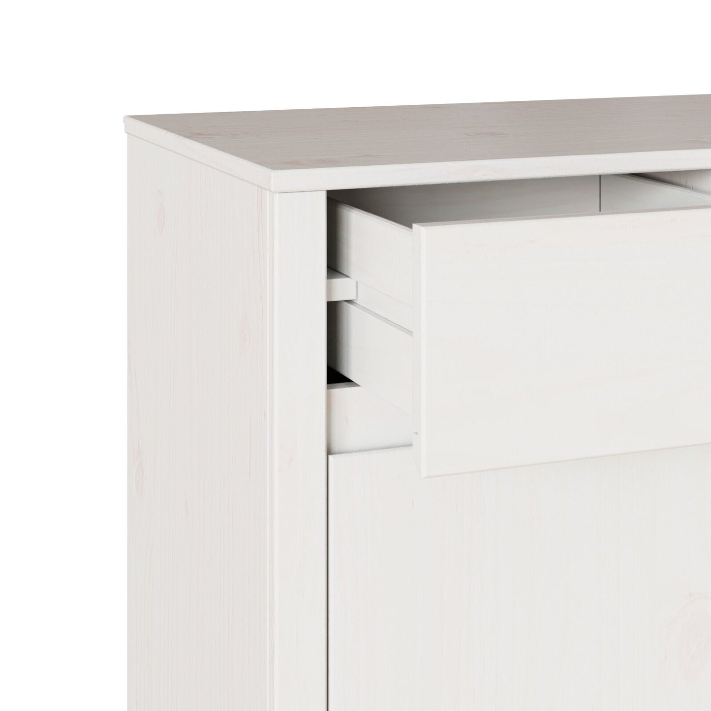 Sideboard Drammen White 79 x 43 x 75.5 cm Solid Pine wood