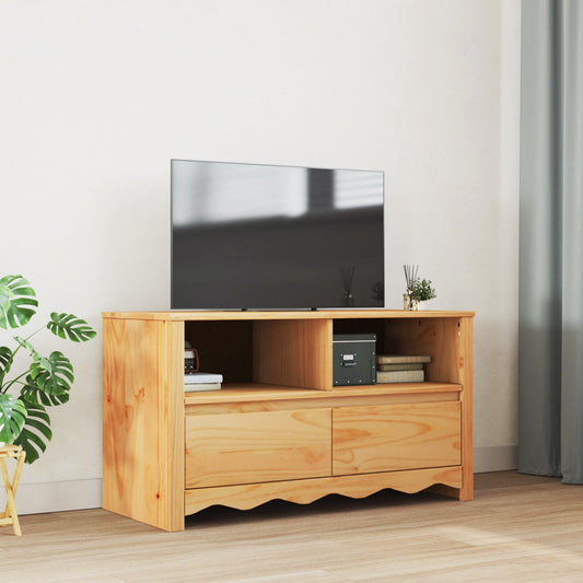 TV Cabinet Drammen Brown 99 x 43 x 55 cm Solid Pine wood