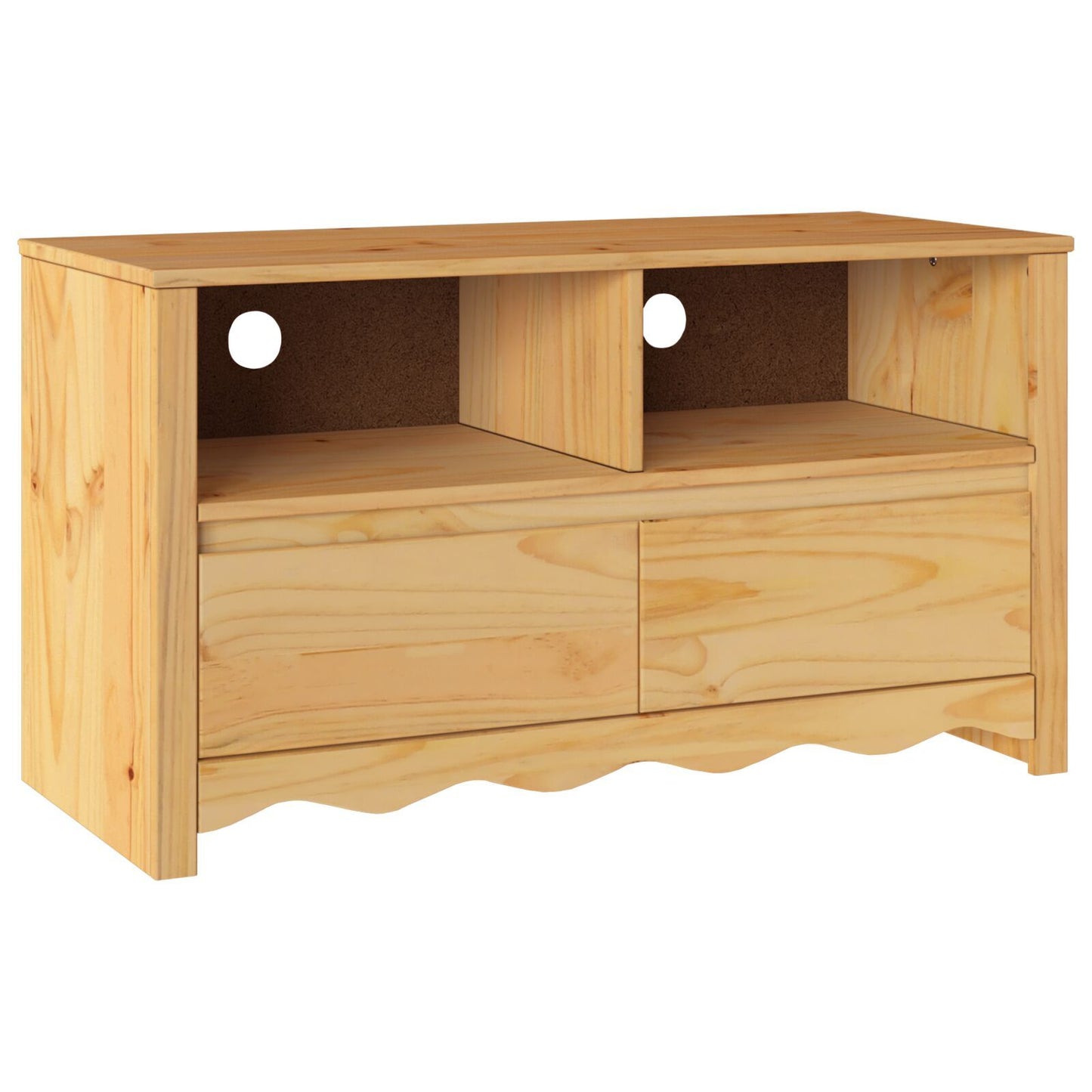 TV Cabinet Drammen Brown 99 x 43 x 55 cm Solid Pine wood