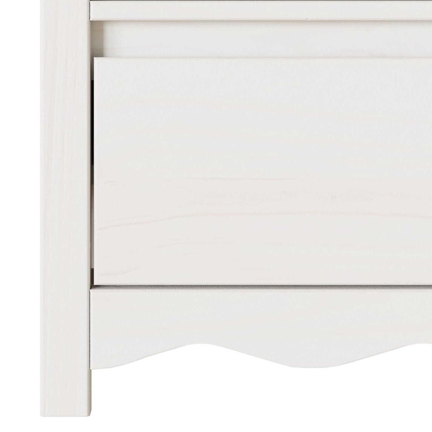 TV Cabinet Drammen White 99 x 43 x 55 cm Solid Pine wood