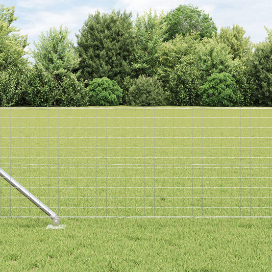 Fence Posts Manual 13 pcs Silver 32mm 60 cm Galvanised steel