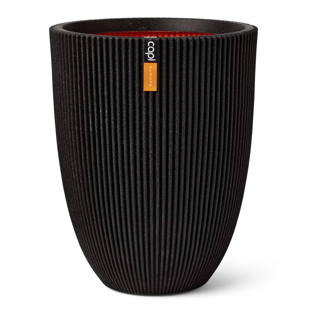 Capi Vase Elegant Groove 46x58 cm Black